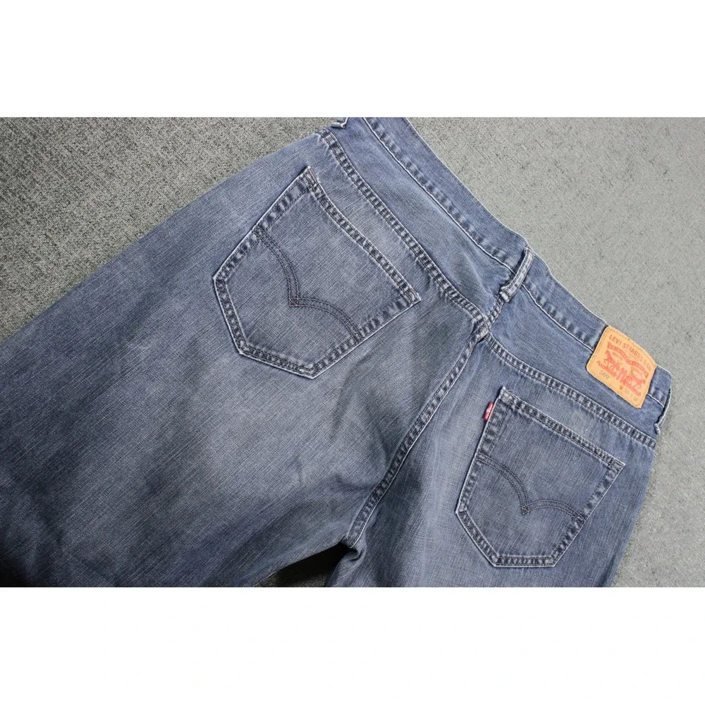 Levis 569 Loose Straight Leg Jeans Mens 36x34 Blue Denim Medium Wash 100% Cotton